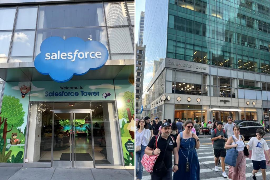 Salesforce is reportedly ordering staff to return to the office "four to five days a week"